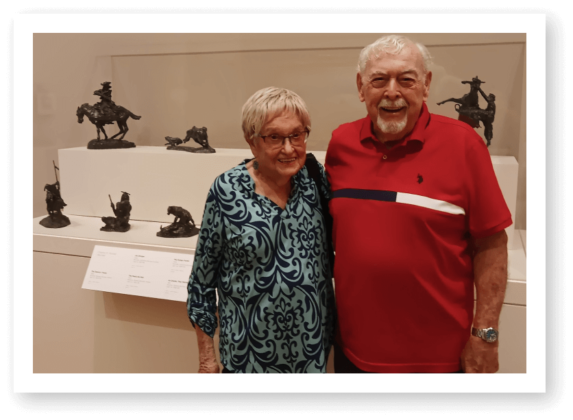Elderly Couple Attending a Museum in an Independent Living Facility