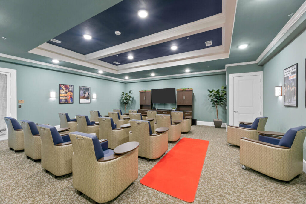 Move Theater Conference Room in Dementia Care Facility