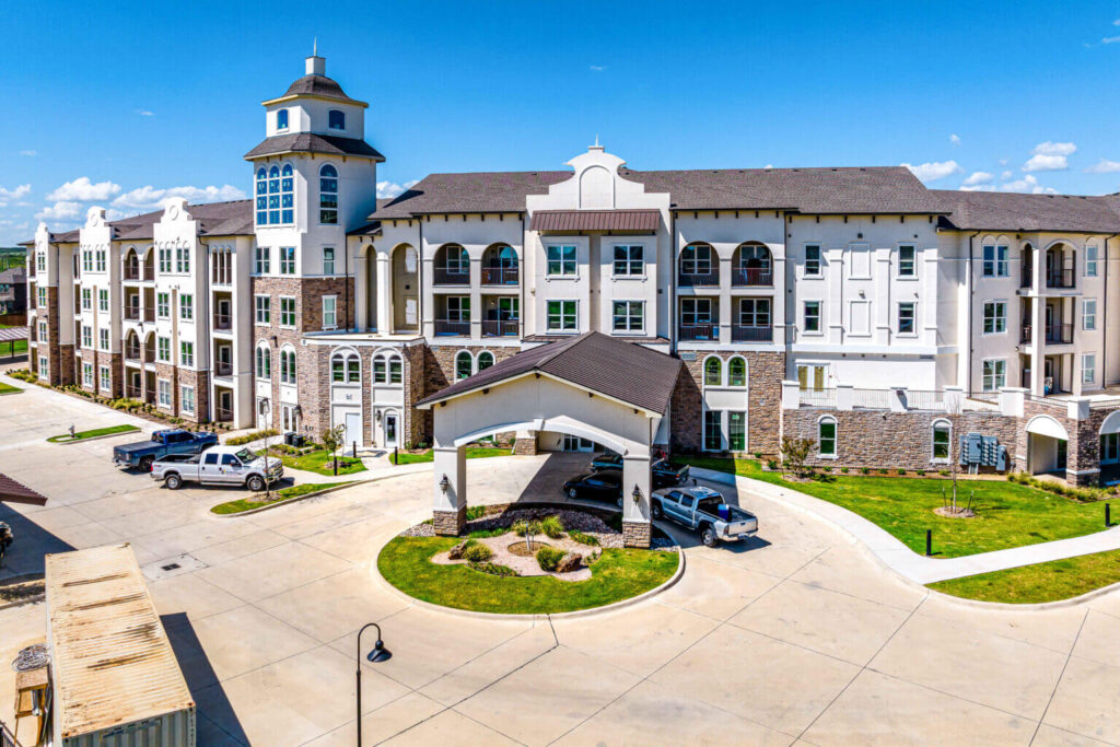 Front Entrance Area For Seniors in Independent Living Facility Burleson TX