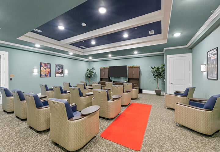 Movie Room For Seniors at Assisted Living Facility Movie Room For Seniors at Assisted Living Facility