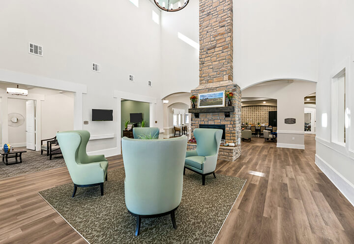 Open Space Lounge Area Inside Assisted Living Facility Open Space Lounge Area Inside Assisted Living Facility